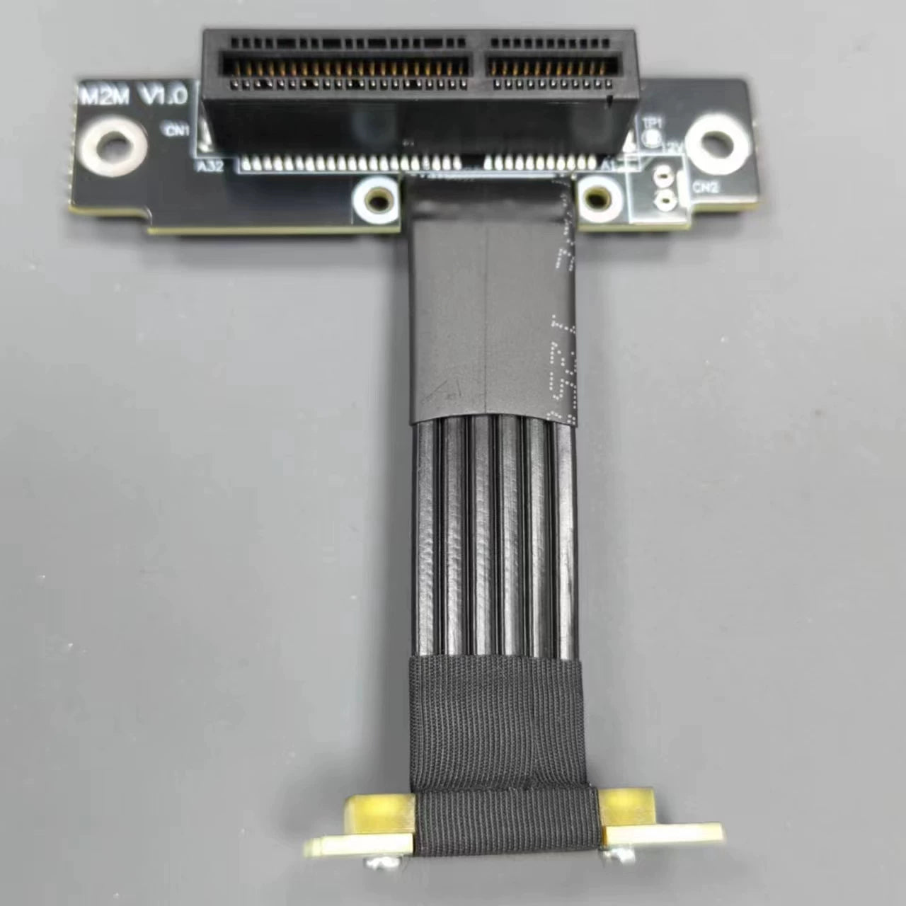 Gen4 Riser Card PCIE 4.0 x1 Male To x4 Female PCI Express PCI-E 4X 1X PCI E Riser Extender Ribbon Wire 90 Degree Right Angle GPU