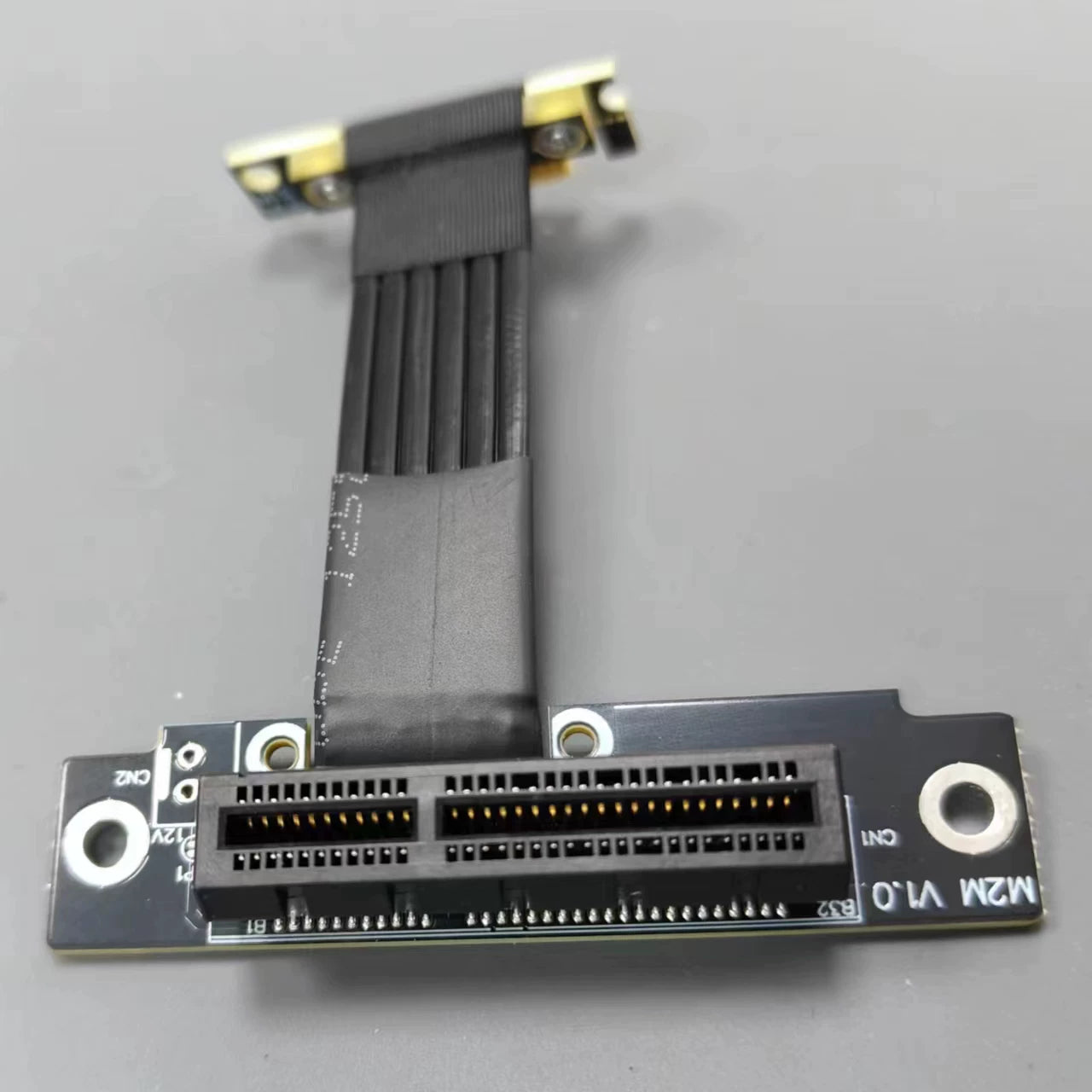 Gen4 Riser Card PCIE 4.0 x1 Male To x4 Female PCI Express PCI-E 4X 1X PCI E Riser Extender Ribbon Wire 90 Degree Right Angle GPU
