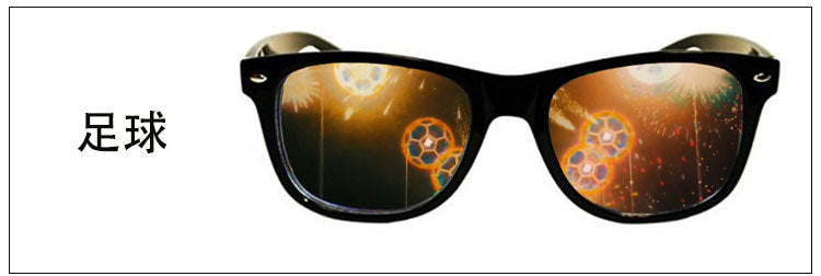 Funny 3D Glasses Love and Star Special Effects 3D Glasses Firework Diffraction Eyewear Mirror Light Rainbow Show Part