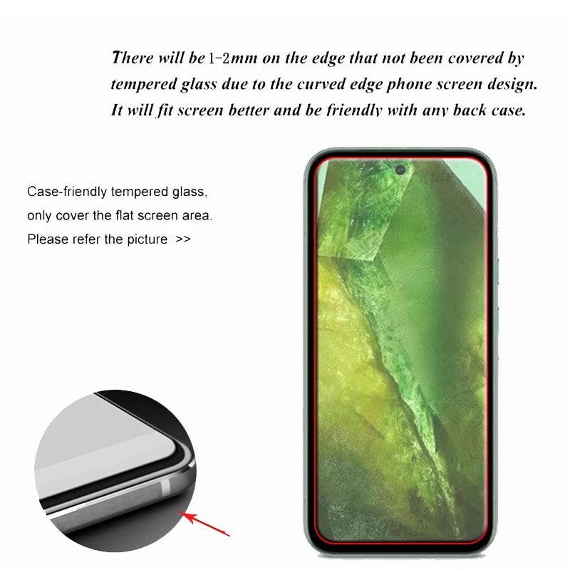 2/4 Pcs For Google Pixel 8A Glass Google Pixel 8A Glass 9H Clear Cover Screen Protector Google Pixel 8A 8 Pro 6A 7A 7 Lens Glass