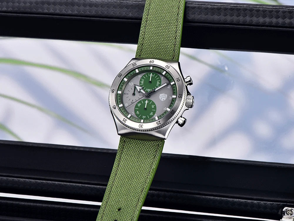 2026 RollsTimi new men's watch luxury men's quartz watch waterproof high-end men's sports chronograph VD55 stainless steel watch
