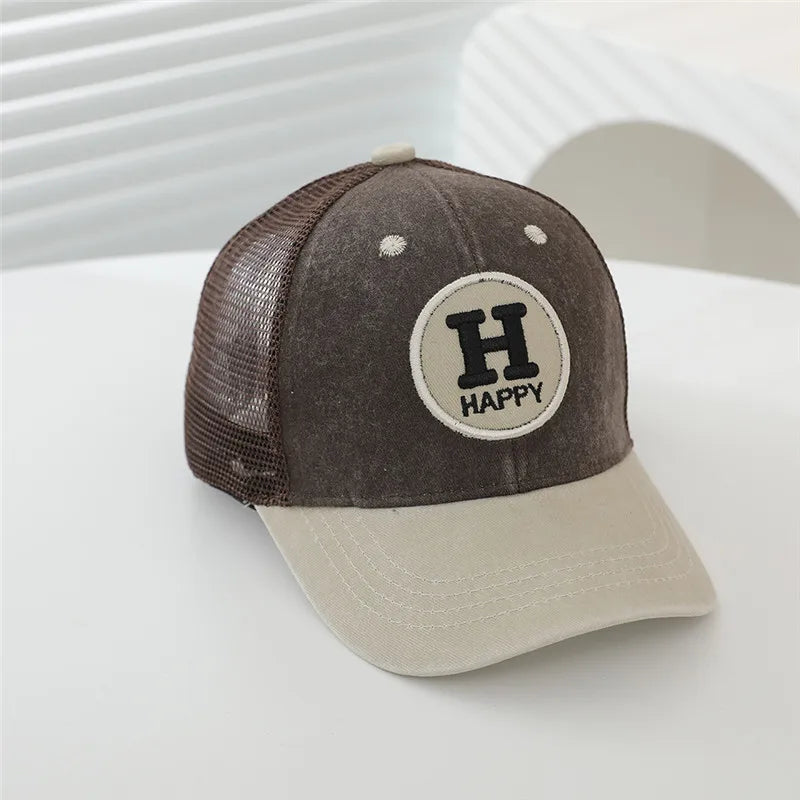 New Summer Baby Baseball Caps Fashion Outdoor Adjustable Sport Hats Sunscreen Hat Kids Boys Girls Mesh Cap