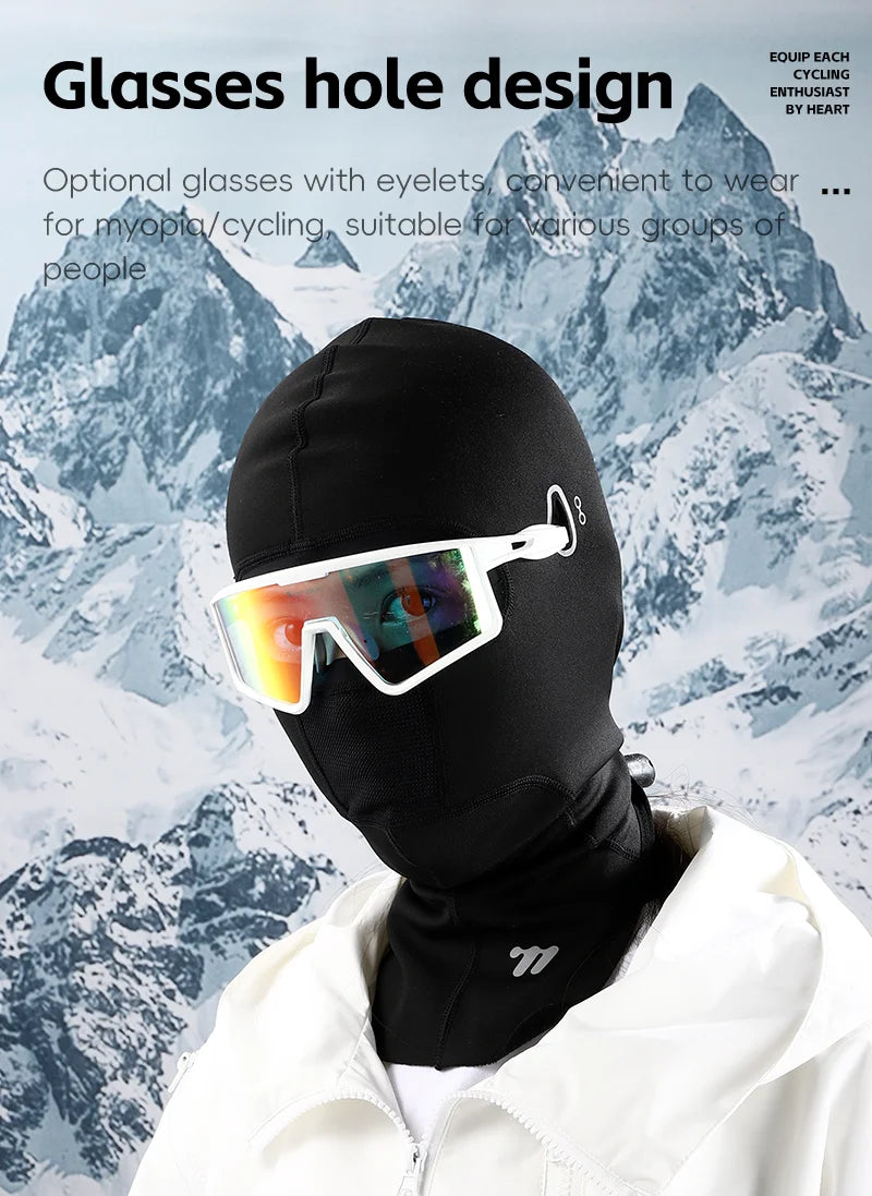 WEST BIKING Winter Warm Cycling Cap Windproof Thermal Bicycle Motorcycle Balaclava Men Women Running Skiing Scarf Full Face Mask