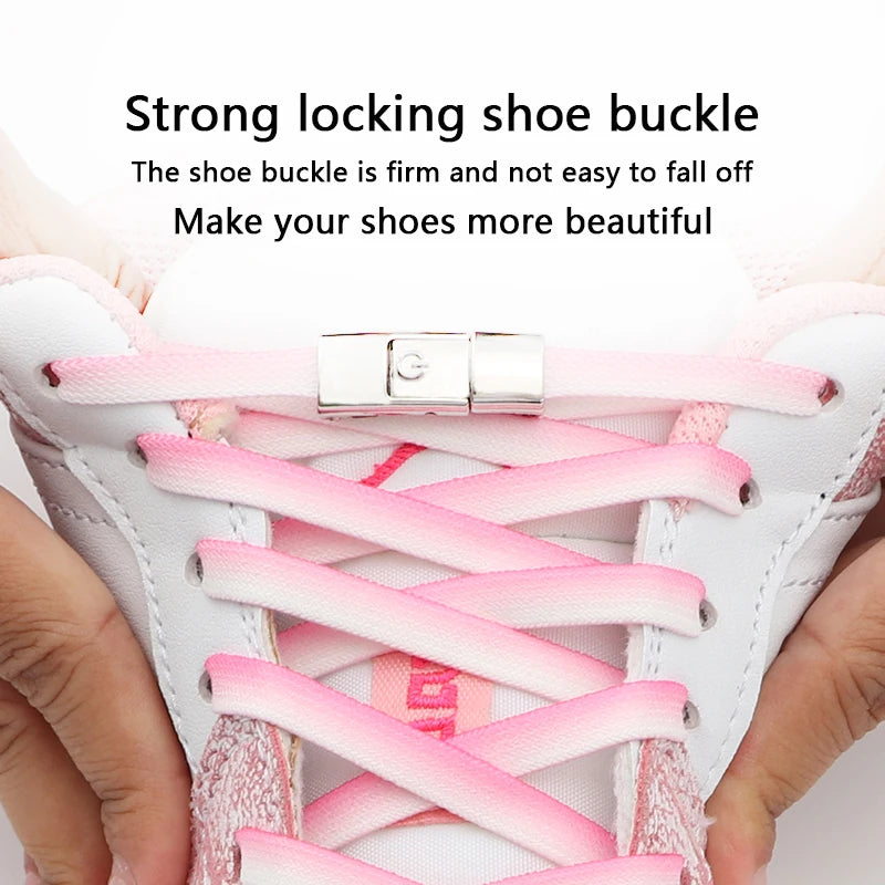 New Colorful Metal Shoelace Clip Press buckle Shoelaces Press Lock Shoes Accessories AF1 Sneakers Kits Metal Laces Tip