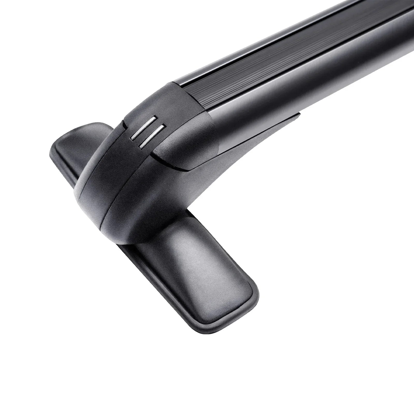 Car Top Roof Rack 2Pcs 100cm Aluminum Luggage Cross Bar Carrier with Lock for 4 or 5 Door Cars Black
