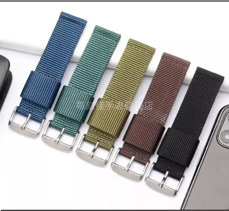 For Casio AE1200 AE1300 A168w/A158W MRW200/F91w AQ230 Bracelet woven nylon canvas watch strap 18mm Men's and women's watch band