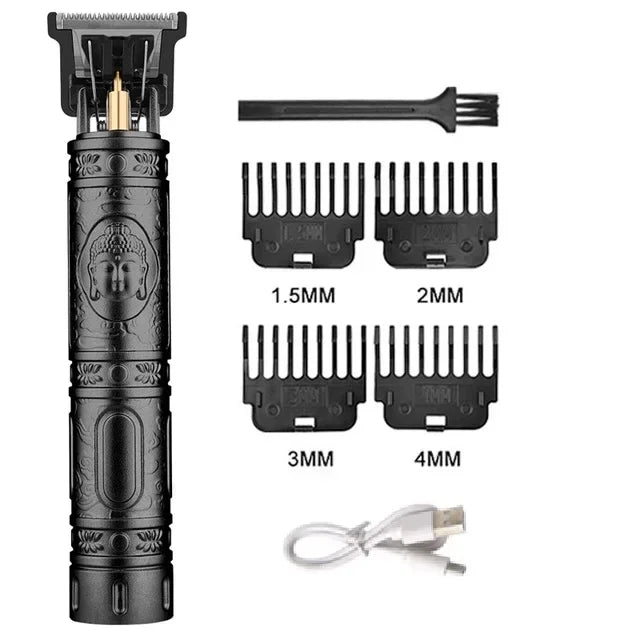 Vintage USB Fast Charging Cordless Hair Clipper Trimmer Portable Electric Shaver Professional Barber Hair Cutting Machine