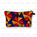 African Woman Print Cosmetic Bag Afro Ladies Makeup Bags Fashion Girls Cosmetic Case Portable Lipstick Storage Bags for Travel