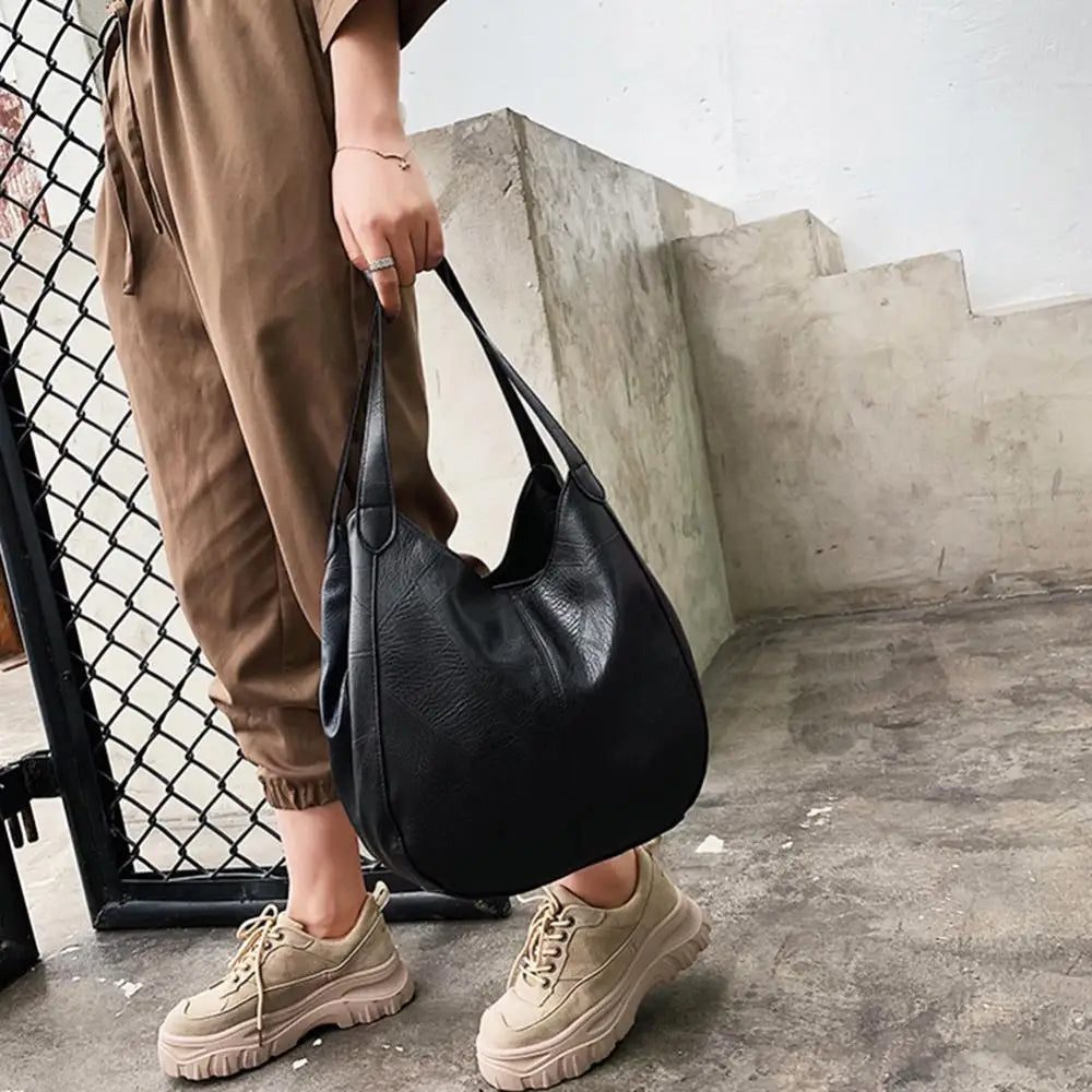 Women's Handbags Vintage Luxury Leather Shoulder Bag Designers Large Bag Modern Fashion Brand Female