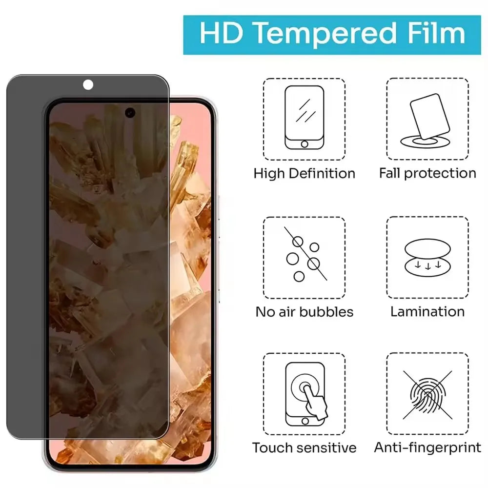 3Pcs Privacy Tempered Glass For Xiaomi Mi 10T 10i Lite 5G Anit-Spy Screen Protector Redmi 9T 9 9i 10X 9C NFC Pro Power