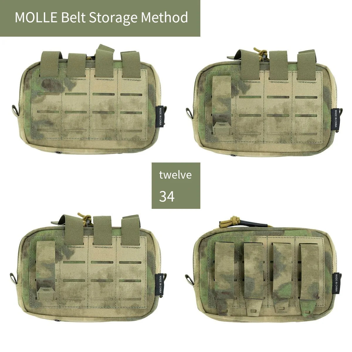 Square Multi-functional Tactical Miscellaneous Bag