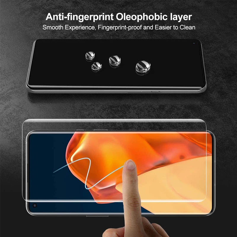 3D Curved Full Glue Tempered Glass For OPPO Reno 3 4 5 6 Pro 5G Screen Protector For OPPO Reno 6 9 10 Pro+ UV Glass