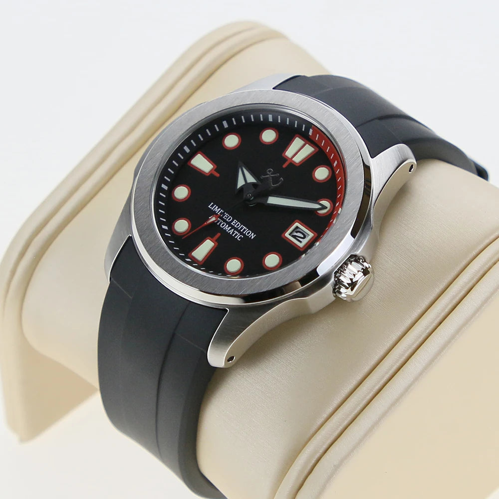 10ATM 41.5mm 316L Stainless Steel Fit Automatic NH35 NH36 NH38 NH70 Movement  28.5mm Dial Watch Case