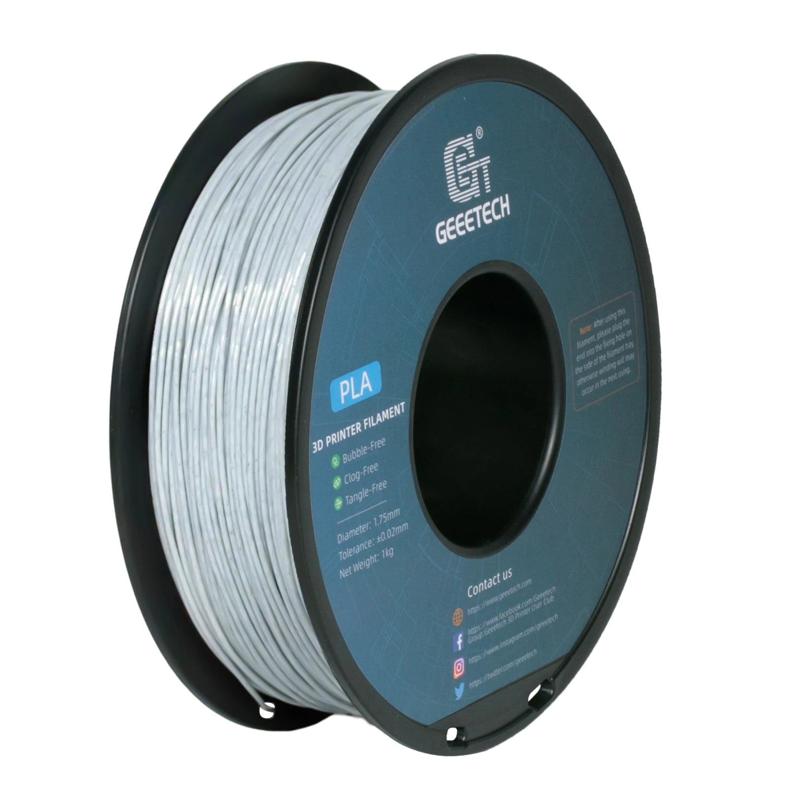 Geeetech 5Kg Like Marble PLA 3D Printer Filament Plastic 1.75mm,Tangle-Free, 3d printing wire materialsvacuum packaging