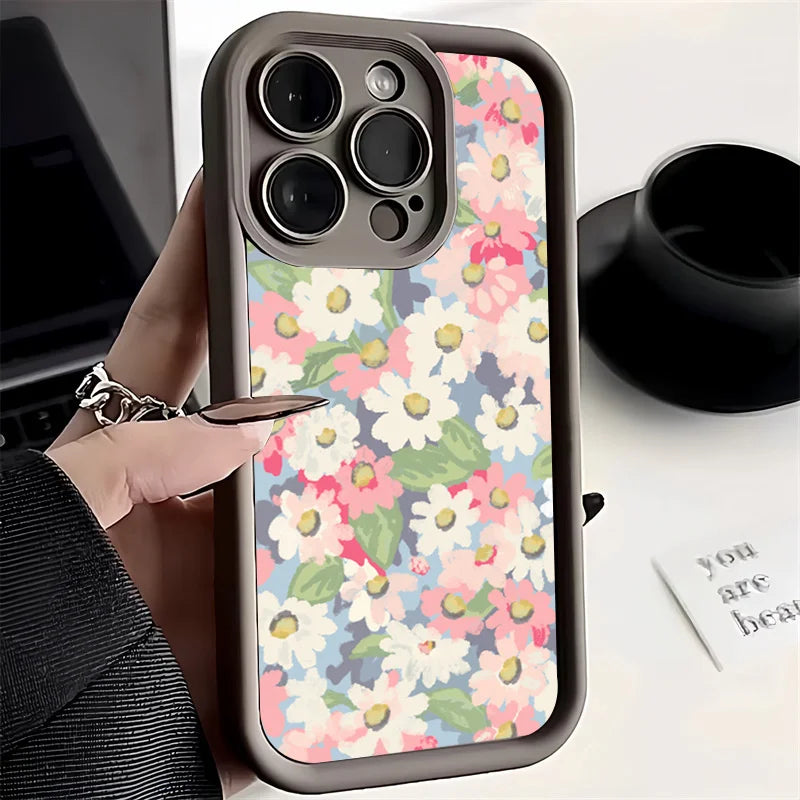 Soft Pale Little Flower Phone Case for Xiaomi Redmi Note 13 Pro Plus 5G 12S 11S 10S 9 10 11 12 Redmi 12C 13C 10C 12 4G Cover