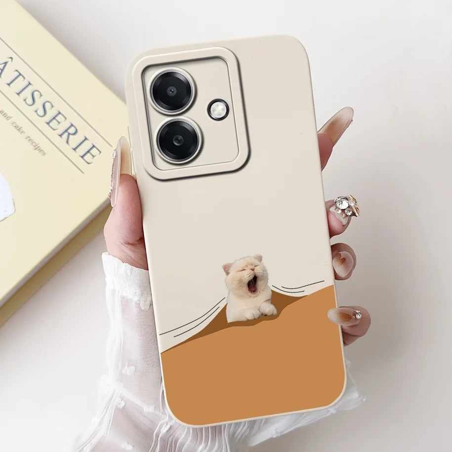 For Funda OPPO A3 A3x 4G Case 2024 Cute Panda Rabbit Soft Silicone Candy Painted Phone Covers For OPPO A40 5G OPPOA3 A 3x Bumper