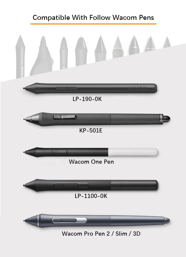 Wacom Pen Stand Holder for Wacom Drawing Tablets Pens Intuos Pens Wacom Pro Pen2 / 3D / Slim KP-501E  LP-190 / LP-1100 / DTC-133