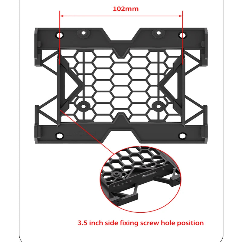 Optical drive bit hard disk conversion rack  5.25" To 3.5" 2.5" Tray Bracket Mounting Cooling Fan HDD Adapter SSD Hard Drive