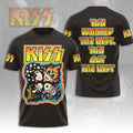 Rock Band Kiss T-shirts 3D Printing T Shirt Summer Men Women Funny Hip hop Short sleeve O-neck Tee Shirt Street Cosplay Clothing