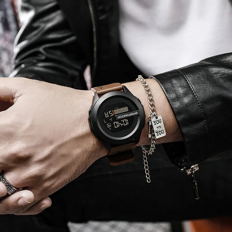 Men's Sports Watches Alarm Clock Multifunction Men LED Digital Watch Waterproof Fitness Sport Electronic Watch for Male Clock