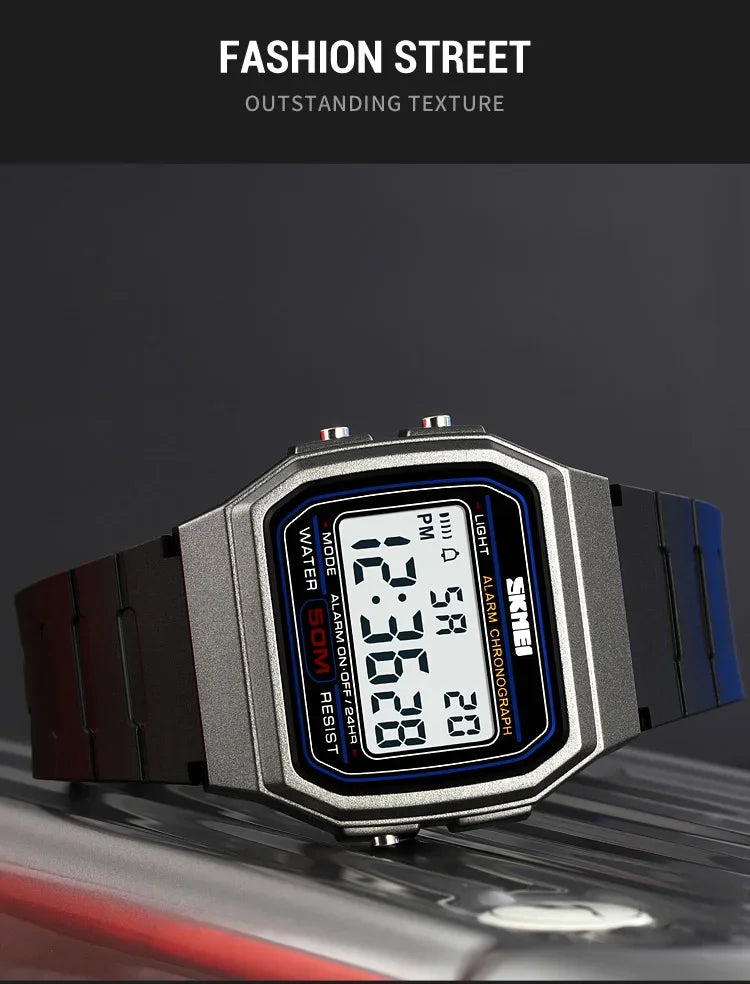 SKMEI 2042 Military Clock reloj hombre Digital Sport Watches  Mens Outdoors 5Bar Waterproof Chrono Date Week Men Wristwatches