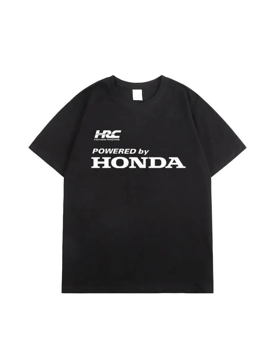 Honda Trendy Hot Items 2026 T Shirt Men Summer Cotton Tees Moto Racing Graphic T Vintage Tops Male Style Clothing Hot Sale
