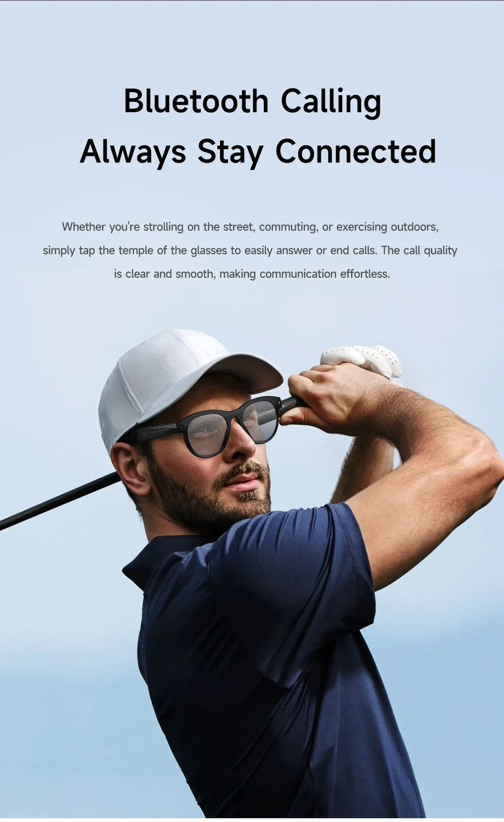 AI smart glasses for taking photos, anti shake, long-lasting battery life, Bluetooth calls, music, sports, companions, smart gla