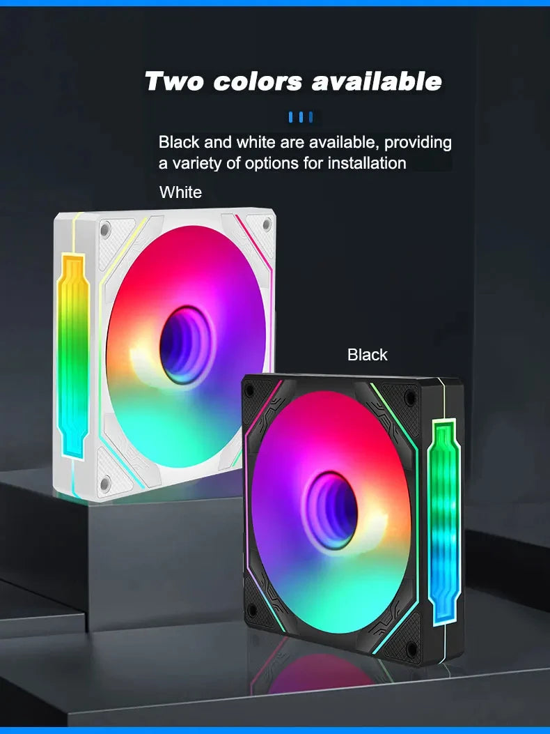 UPSIREN UF-9 PRISM 4 PRO Computer Chassis Fan，92mm ARGB 4 Pin PWM Quiet Cooling Fan 12V Large Air Volume