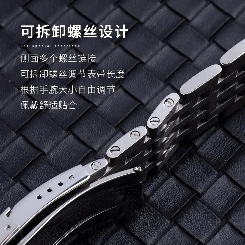 Solid Stainless Steel Watchband 20mm 22mm 24mm Bracelet For Breitling Watch For AVENGER NAVITIMER SUPEROCEAN Watch chain