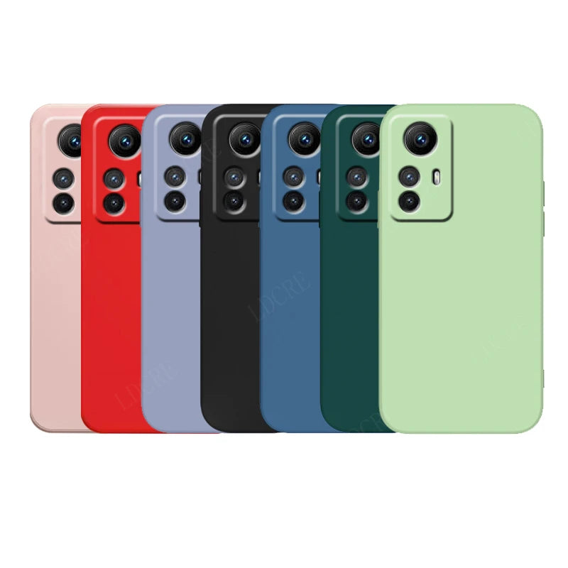 For Cover Xiaomi Redmi Note 12S Case Redmi Note 12S Capas Back Liquid Silicone Soft TPU Fundas Redmi Note 10 11 12 Pro Plus 12S