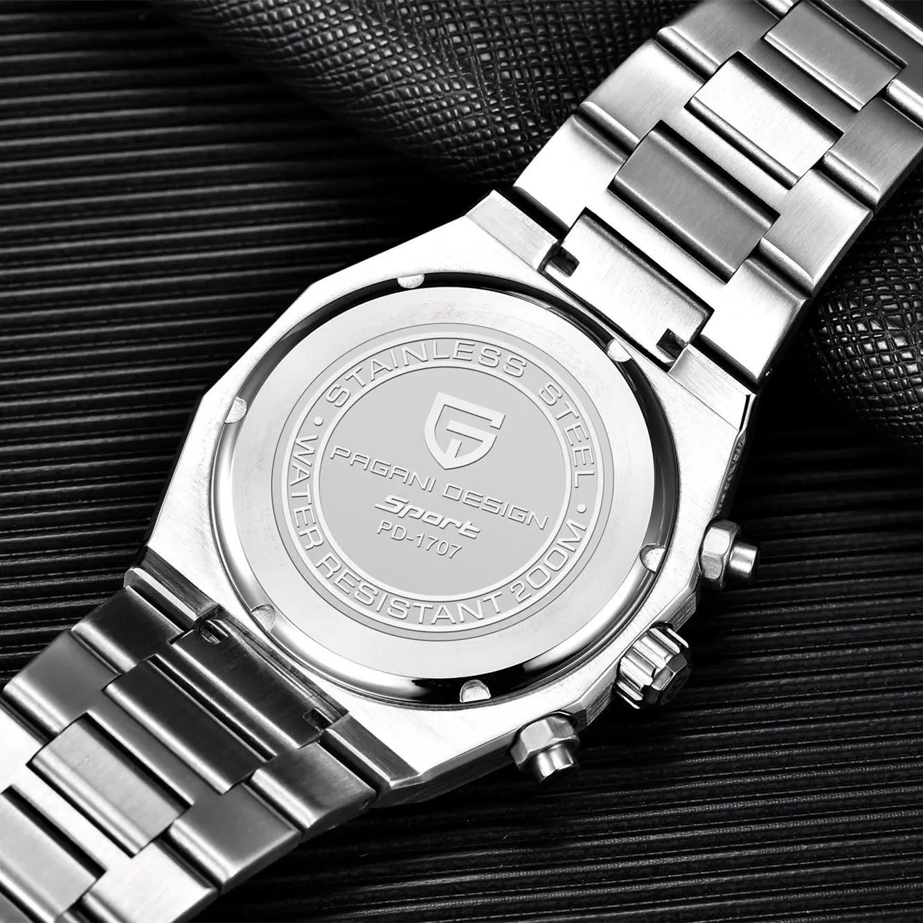 PAGANI DESIGN New VK63 Men'S Quartz Watch 40mm Sapphire Stainless Steel Waterproof 20bar Luminous C3 Sports Chronograph