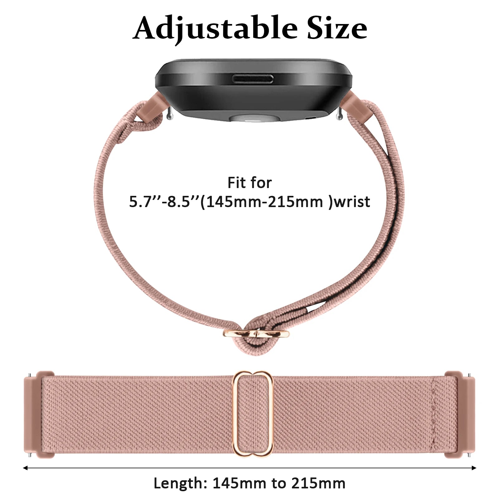 Elastic Woven Loop Strap for Fitbit Versa 1 2 Band Replacment Wristband For Versa Lite Smartwatch Band Sport Correa Bracelet