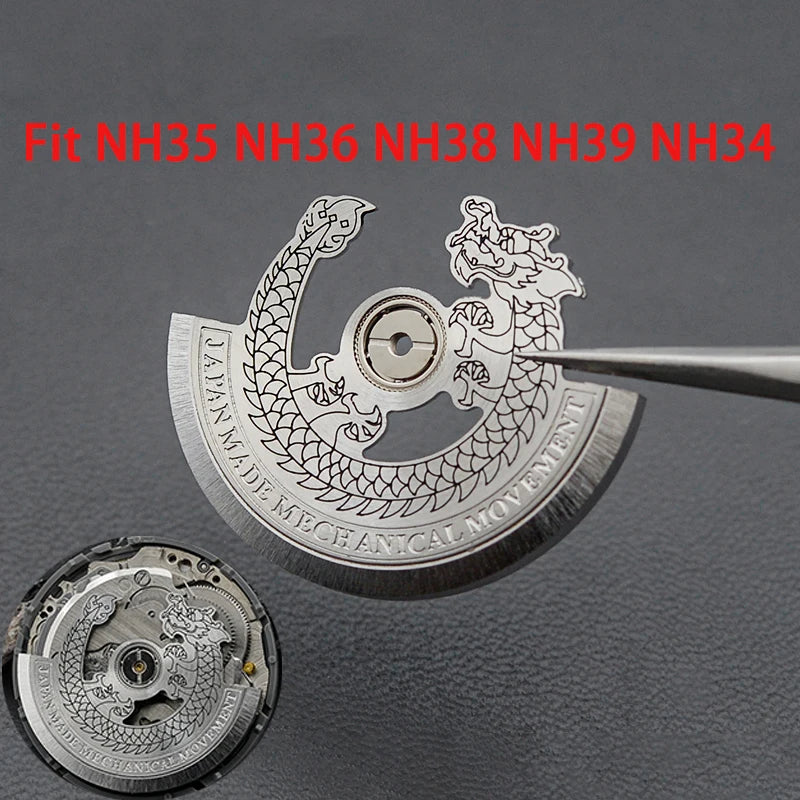 New Automatic Hammer Rotor Fit Japan NH35 NH36 NH38 4R 6R 7S Automatic Movements Oscillating Weight Roters Repair Parts