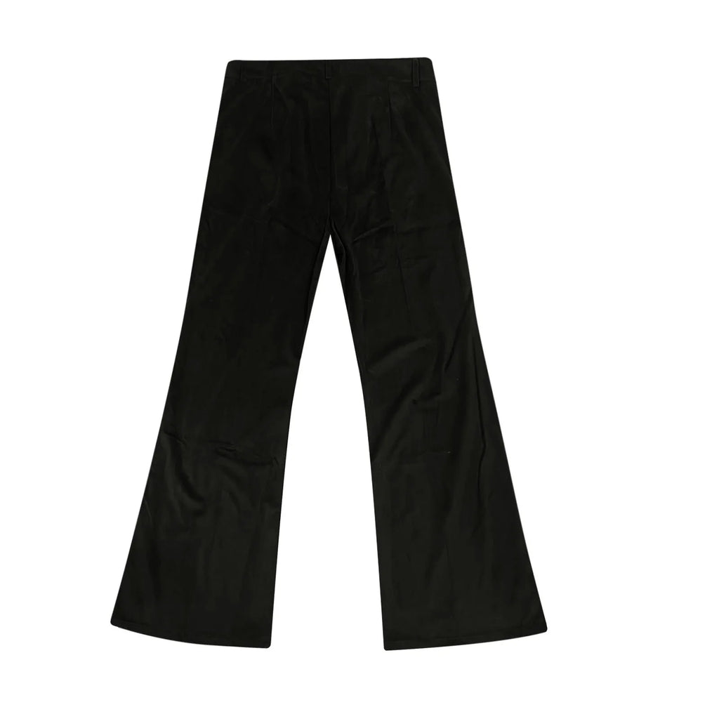 Men Retro Disco Flared Pants Classic Vintage Style Comfy Flare Trousers Fitted Velvet Fabric Dancing Stylish Pants Without Belt