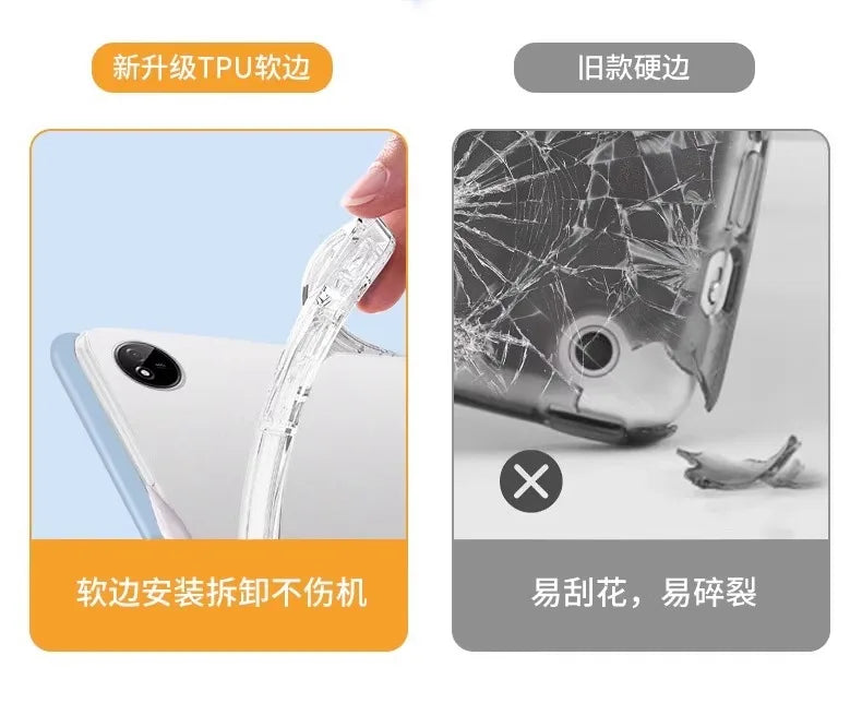 For Lenovo Xiaoxin Pad 11 2025 TB335FC With Pen Holder Trifold Tablet Coque For Lenovo Idea Tab Tablet 11" Case tb336zu tb336fu