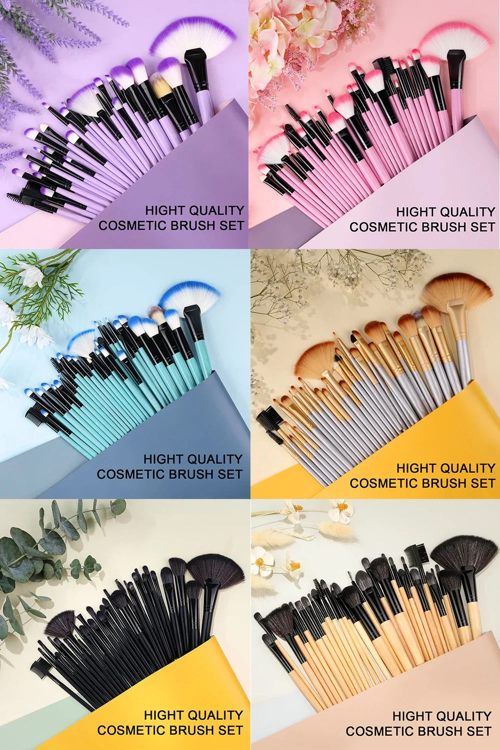 New 10/32PCS Makeup Brushes Set Soft Fluffy Powder Foundation Contour Blush Concealer Eyeshadow Blending Highlighter Beauty Tool