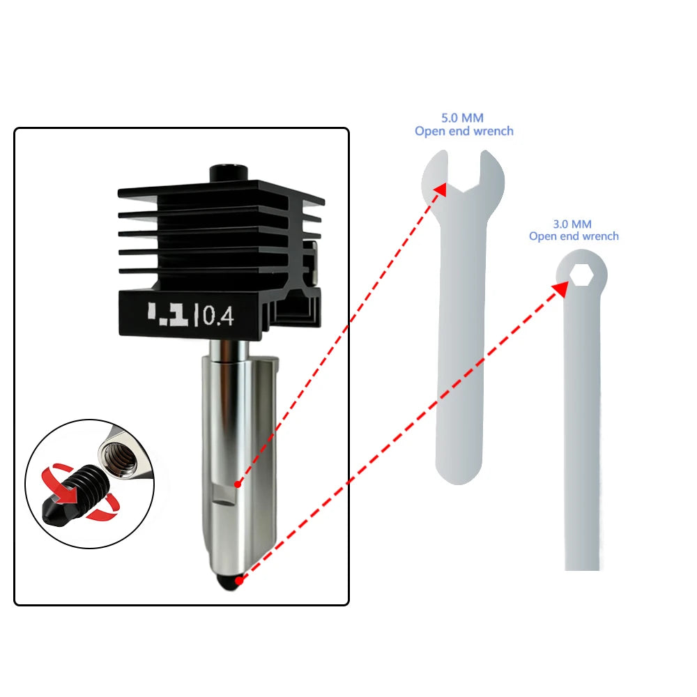 Upgrade P2S Hotend For Bambu Lab P2S H2D H2C H2S Standard Flow Hotend High Quality Fast Precise Printing nozzle 0.2 0.4 0.6 0.8