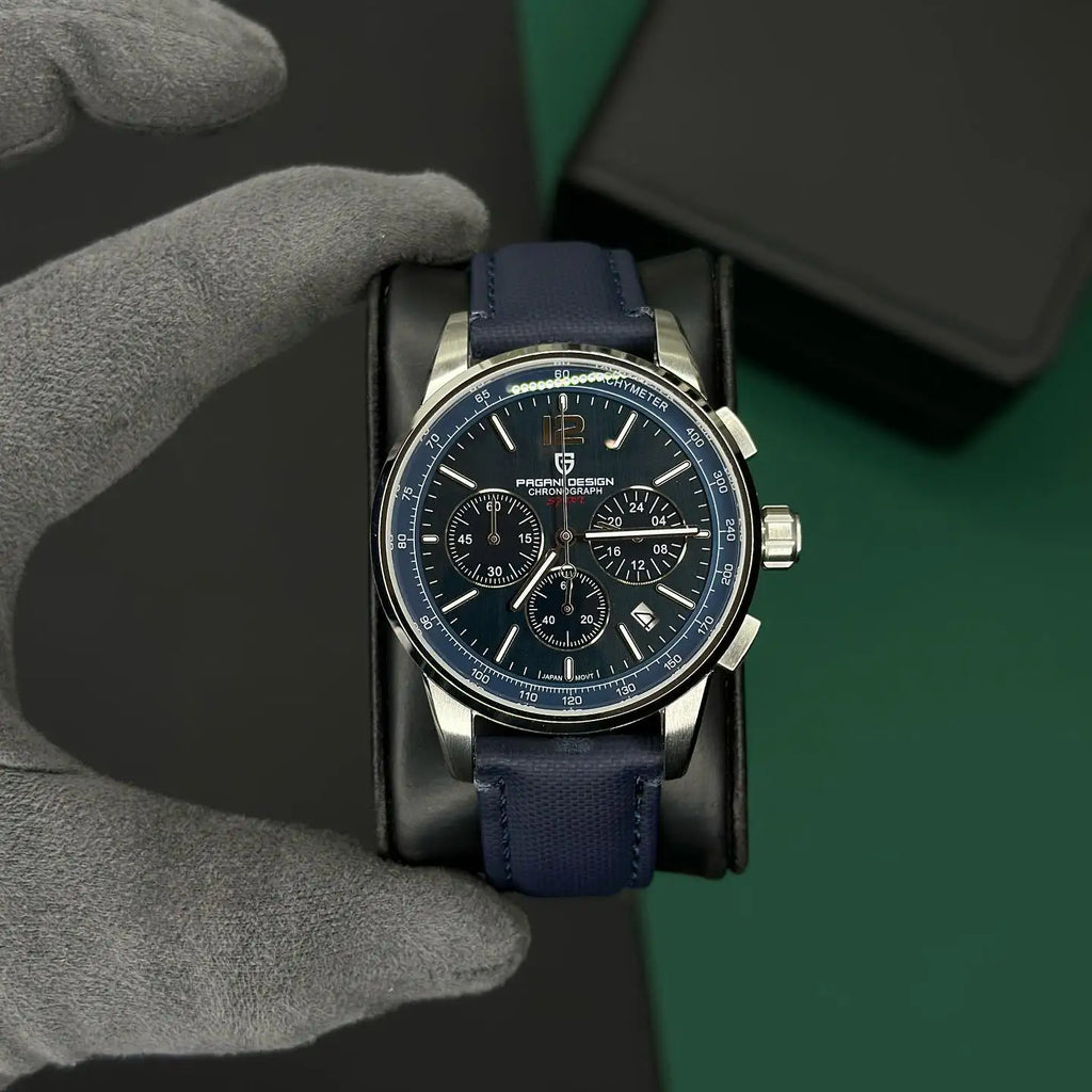 PAGANI DESIGN 2025 New Luxury Fashion Casual Men Quartz Watches VK63 100M Water Resistant Sapphire Glass Stainless Steel Watches