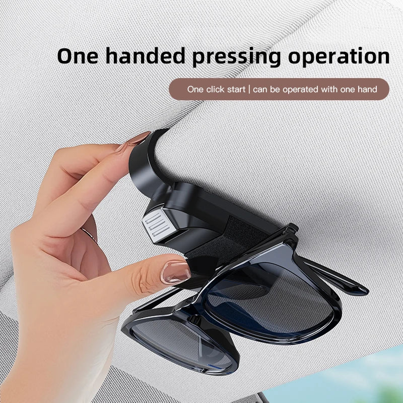 Car Sun Visor Glasses Clip Mirror Style Sunglasses Holder For Lincoln Continental MKZ Town-car Aviator Navigator MKX Car Gadgets