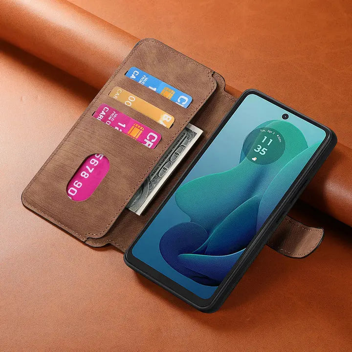 Edge 50 60 Fusion 5G Flip Case For Motorola Edge 60 Pro Detachable Leather Wallet Funda Moto Edge 50 Neo 60s Pro 70 S50 Cover