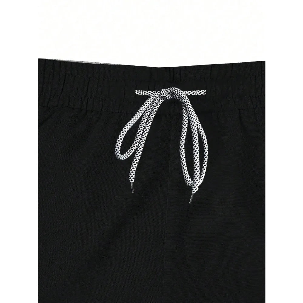 Men's Drawstring Waist 2-in-1 Sports Shorts Casual Comfort Four Seasons Sports Fitness Shorts  shorts for men