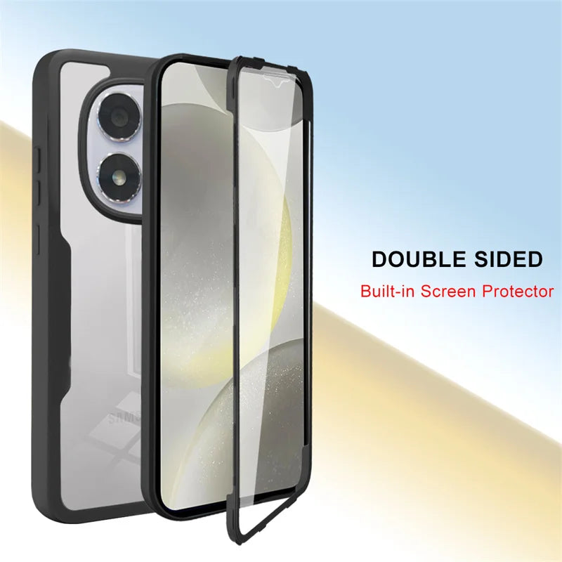 For Xiaomi Poco X7 5G Case 360 Sided Full Protect Back Cover for Pocco Poko Little X7 X 7 7X  Pocox7 Clear Screen TPU+PC Funda
