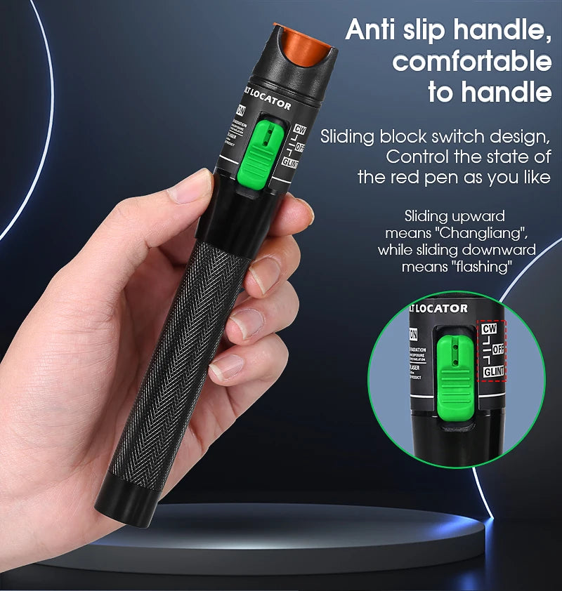 1/10/20/30/50mW Visual Fault Locator Fiber Optic Cable Tester Pen 2.5mm Interface(SC/FC/ST) FTTH Optical Fiber Tester Tool VFL
