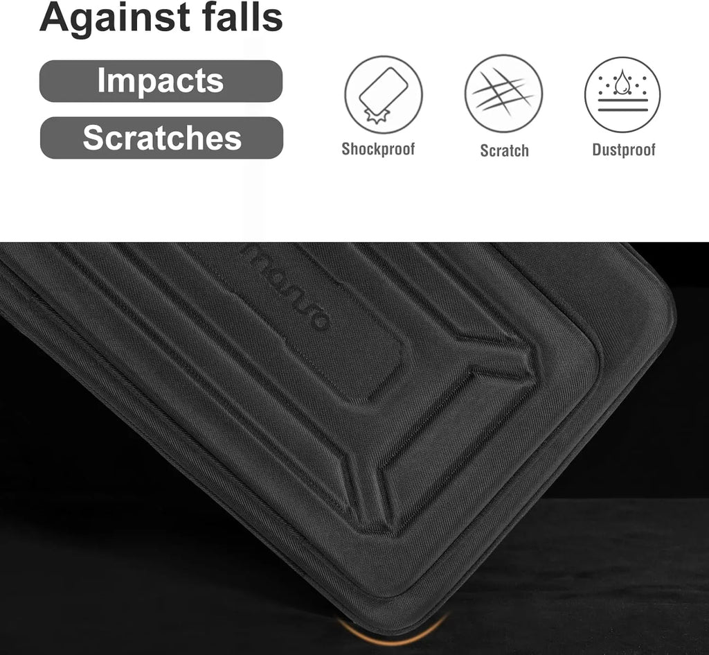 15 15.6 16 inch Waterproof Laptop Hard Case for 2025 Macbook Air Pro M1 M2 M3 M4 Asus HP Dell Shockproof Carrying Sleeve Handbag