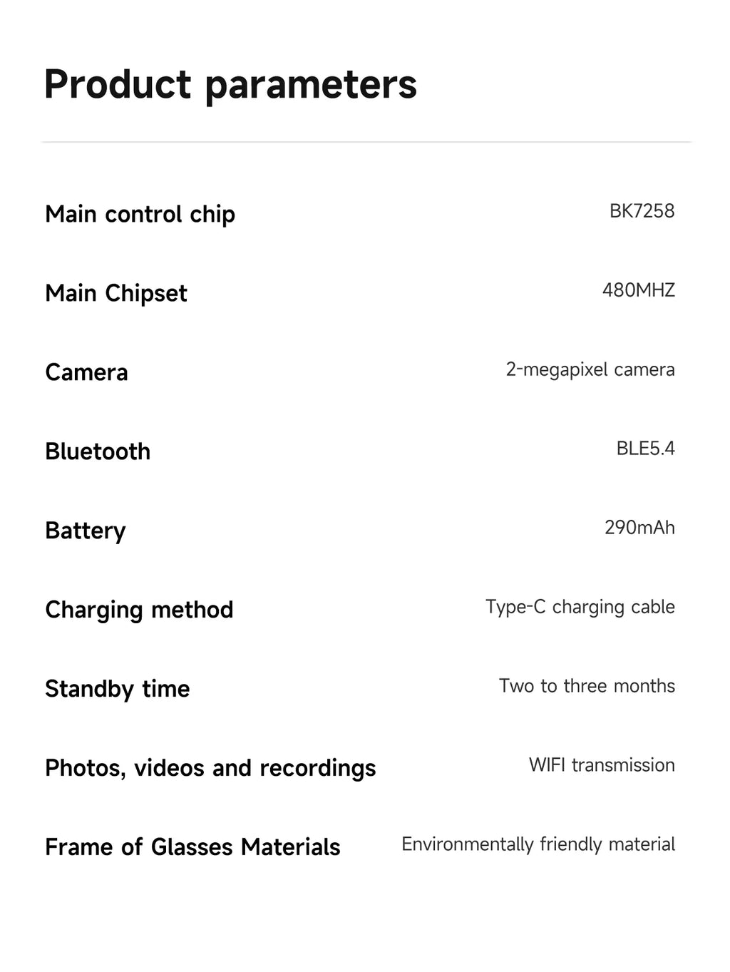 AI Smart Camera Glasses for Men And Women with Real-Time Translation Object Recognition Video Recording And Bluetooth Calling