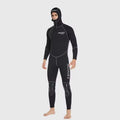 SBART 3mm One-piece Neoprene Wetsuit Men Hooded Warm Long Sleeve Diving Suit Cold Proof Sunscreen Surfing Swimming Snorkeling