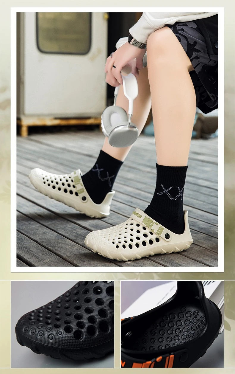 Mens Summer Sandals Comfortable Soft Slippers Breathable Lightweight Outdoor Casual Shoes for Men