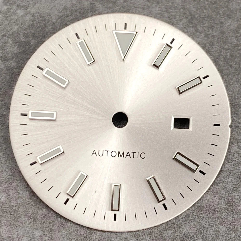 24.5mm Mother of Pearl Shell Dial Roman Diamond Sunburst Watch Dial Hand Fit NH05A NH05 Watch Movement Ladies Watchmaker Tools