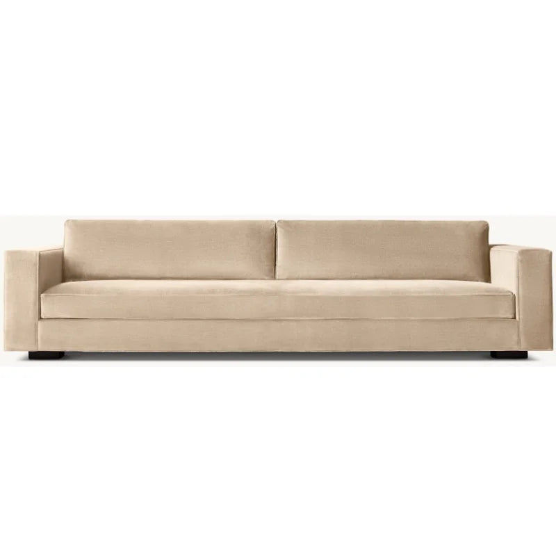 Luxury Hotel Indoor Furniture Hand Assembled Velvet Upholstery Living Room Bedroom Bench-seat Sofa