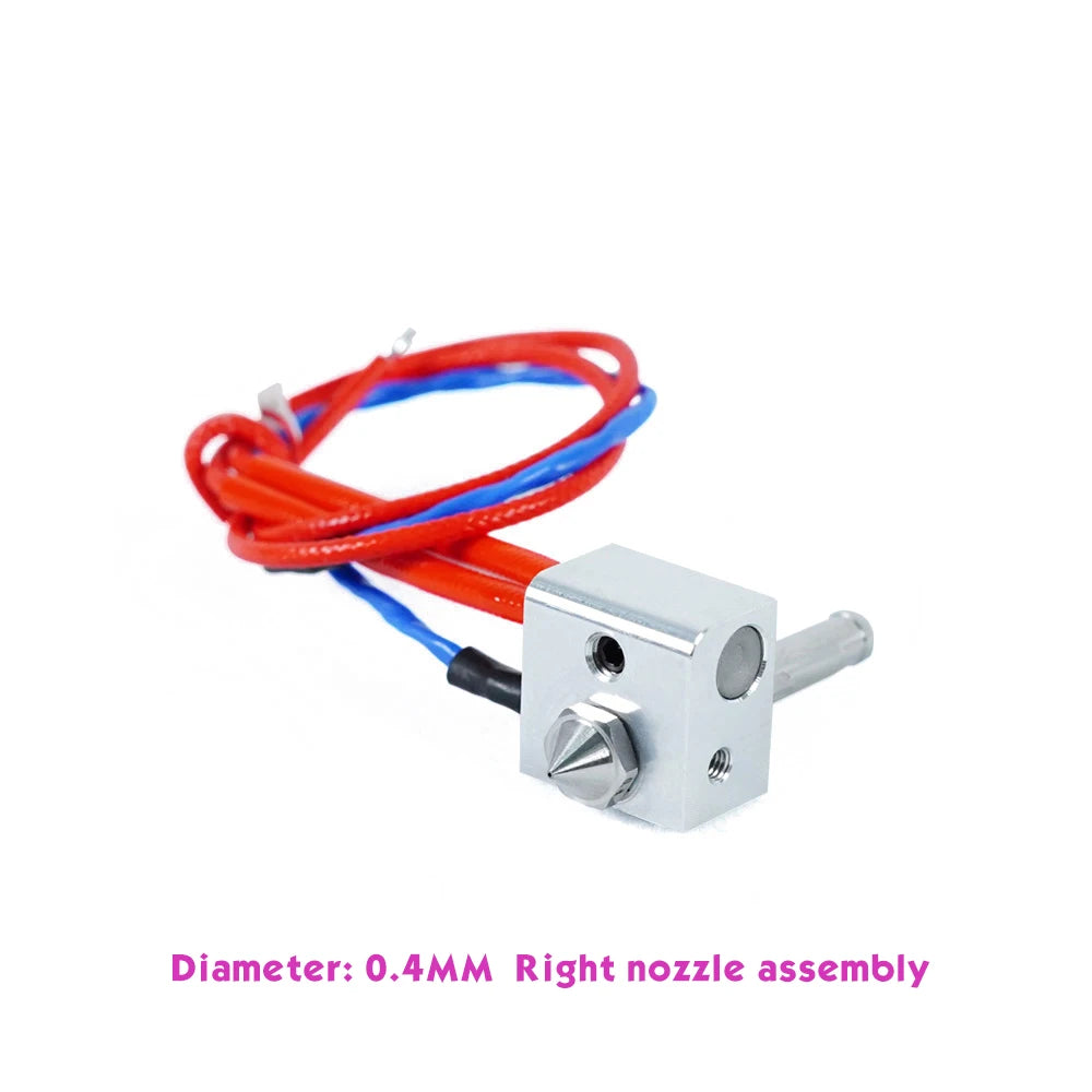 FLASHFORGE Nozzle Assembly with Heat Sink for Creator 3 Pro 0.4mm/0.6mm/0.8mm Hardened Hotend Assembly 3d Printer Parts
